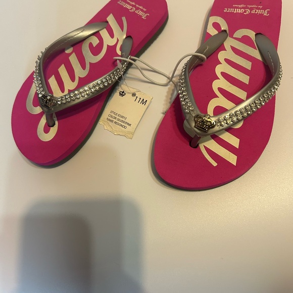 Pink juicey sandal with rhinestone. - Picture 2 of 2
